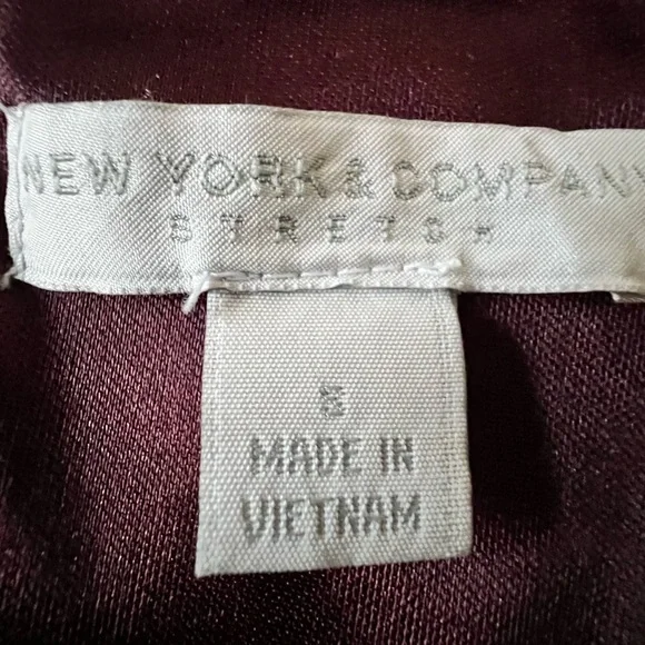 New York & Company Red and Pink Striped Midi Dress - Picture 5 of 6